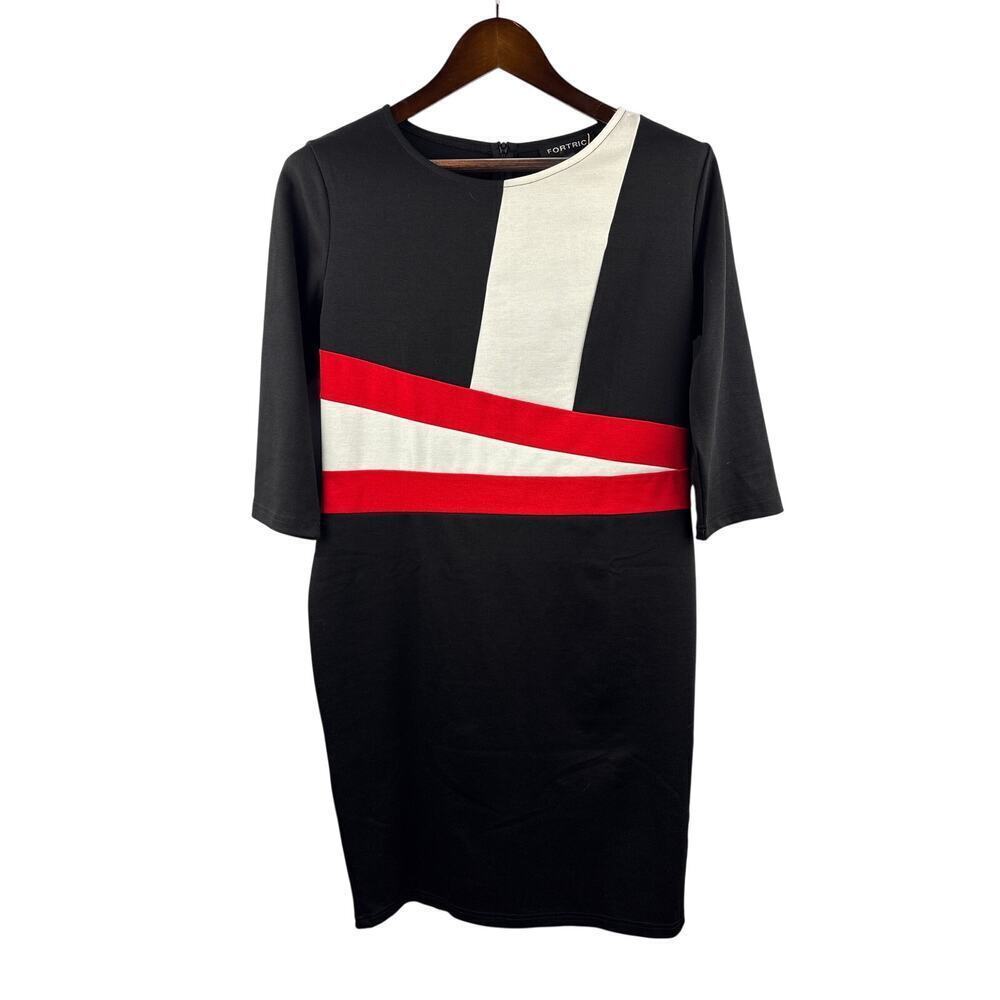 Women’s Fortric XL Red, White, & Blacl Bodycon Dress